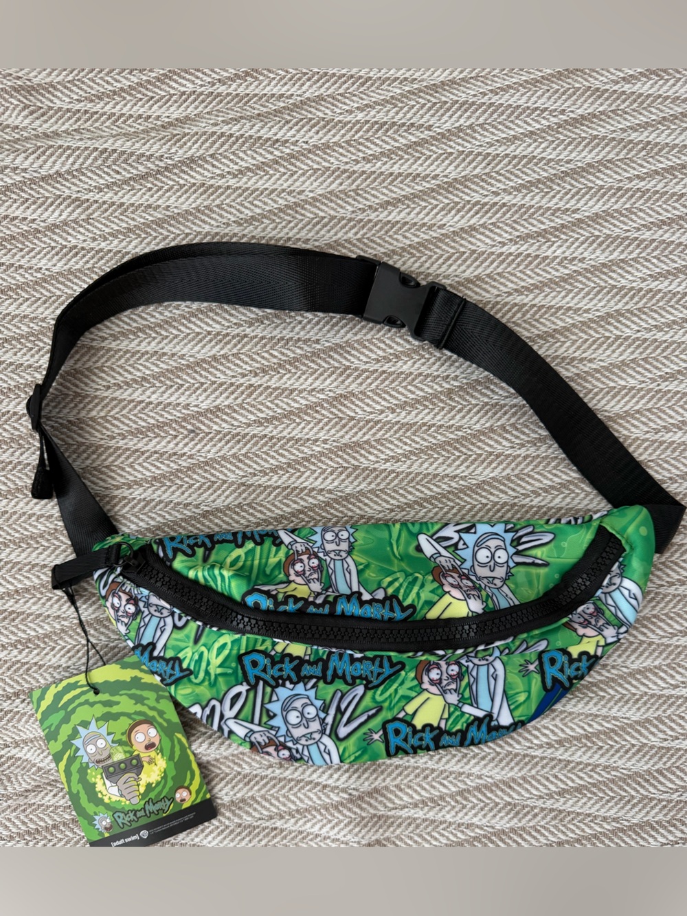 NWT Rick and Morty Adult Swim Waist Bag